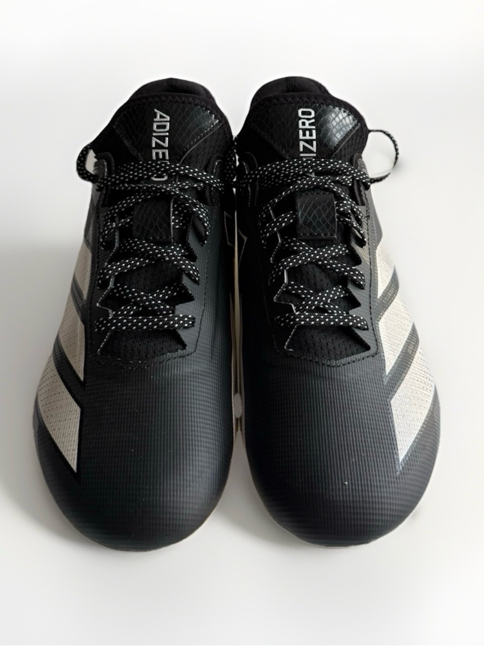 Adidas Adizero Black White Cleats Mens 8